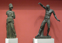 Афина и Марсий (Мирон. Римская копия. Мрамор. II четверть V в. до н.э.)