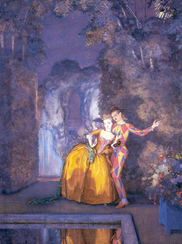 Арлекин и дама (Фейерверк) - 1912 г.