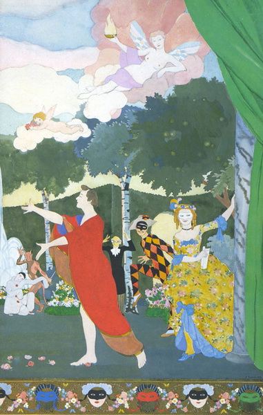 Проект занавеса для Свободного театра (1913 г.)