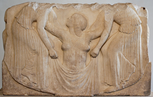 Рождение Афродиты. Рельеф трона Лудовизи. 470-450 до н.э. Рим, Национальный музей